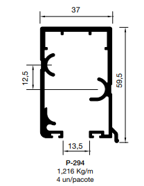 PERFIL SACADA BCO ALT701 TRIL SUP P-294