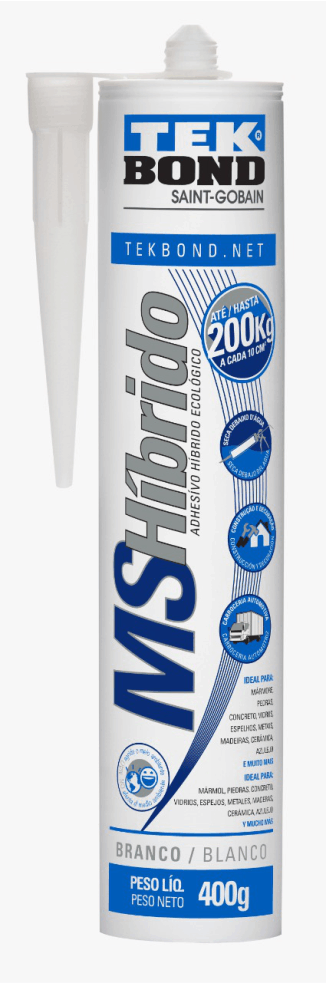 ADESIVO MS FIXA BRANCO 400G CART