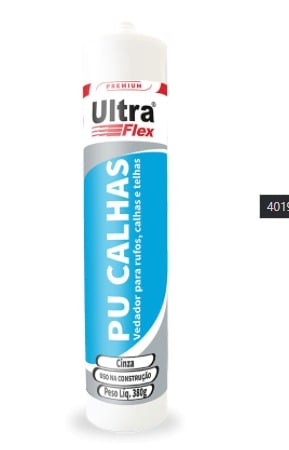 VEDA CALHA PU CINZA 380G SILOC