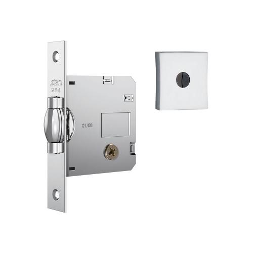 FECHADURA 1005 ROLETE QUADRADA CROMADA
