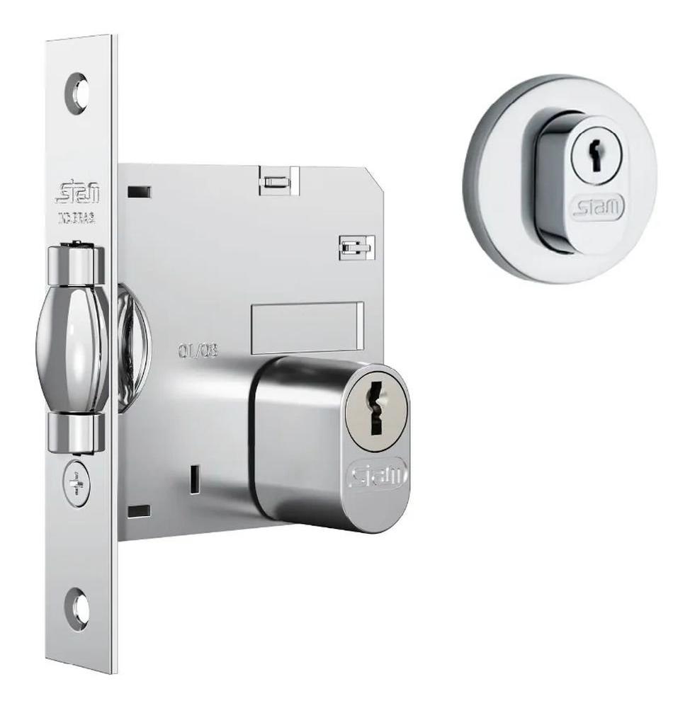 FECHADURA 1005 ROLETE REDONDO INOX