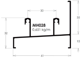 PERFIL BCO MH028 TRILHO INFERIOR