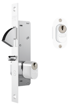 FECHADURA 901 74MM BUZIO BRANCO