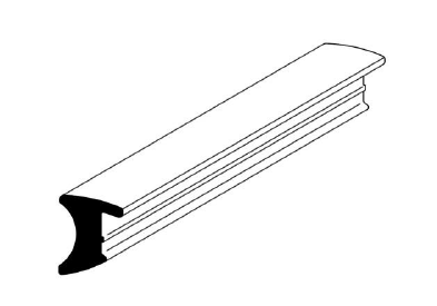GUARNICAO PTO EPDM GUA039 VIDRO TEMP 8MM
