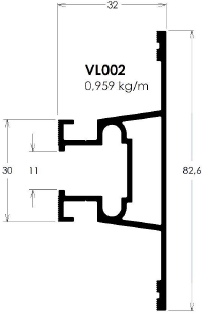 PERFIL PTO VL002 TRAVESSA*