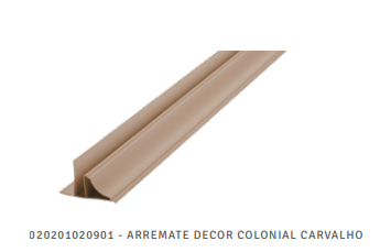 PERFIL PVC CARVALHO ARREMATE ”COLONIAL”